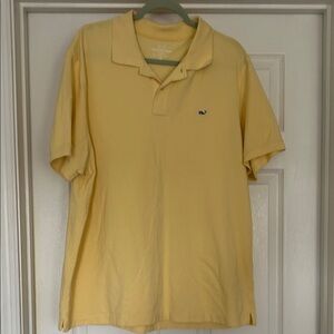 Vineyard Vines Pale Yellow Short Sleeve Polo